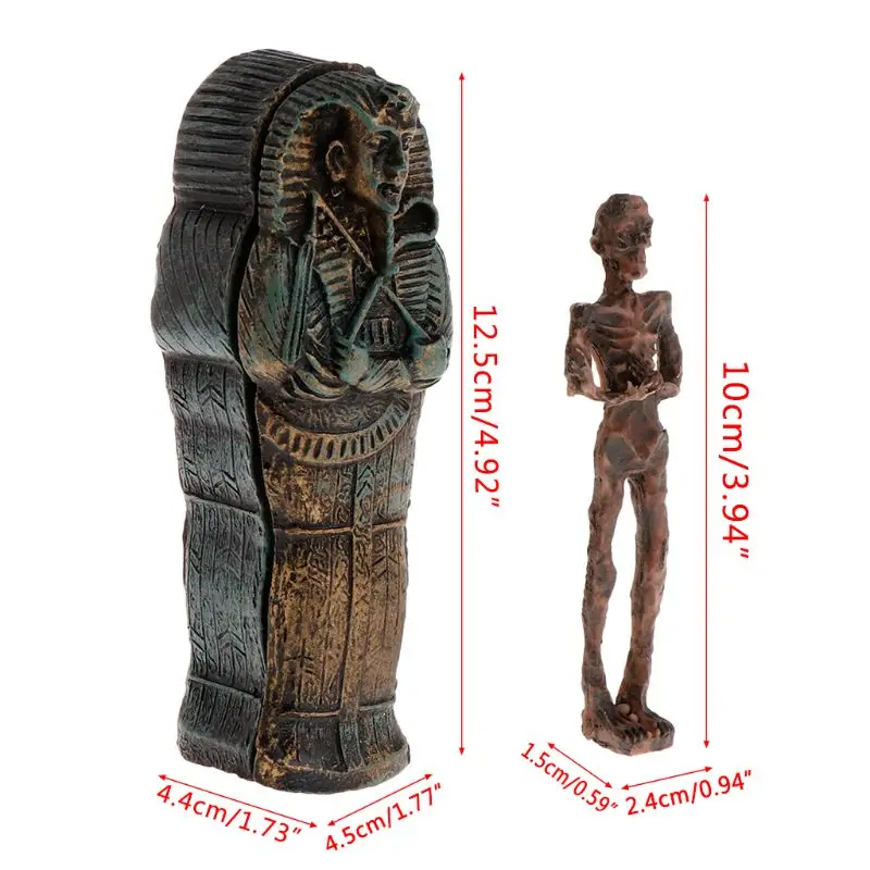 Аквариум Мумия Египетский аквариум пейзаж украшение для рептилий чехол скрыть