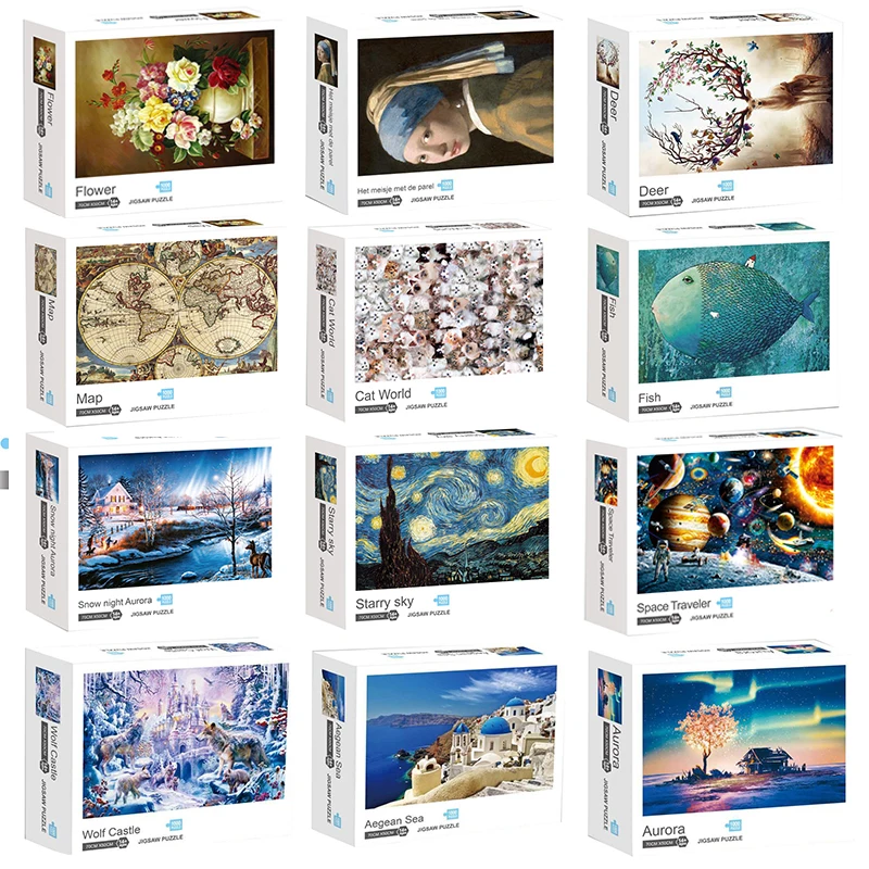 Пазлы 1000 штук головоломка бумага качественные головоломки для сборки взрослых