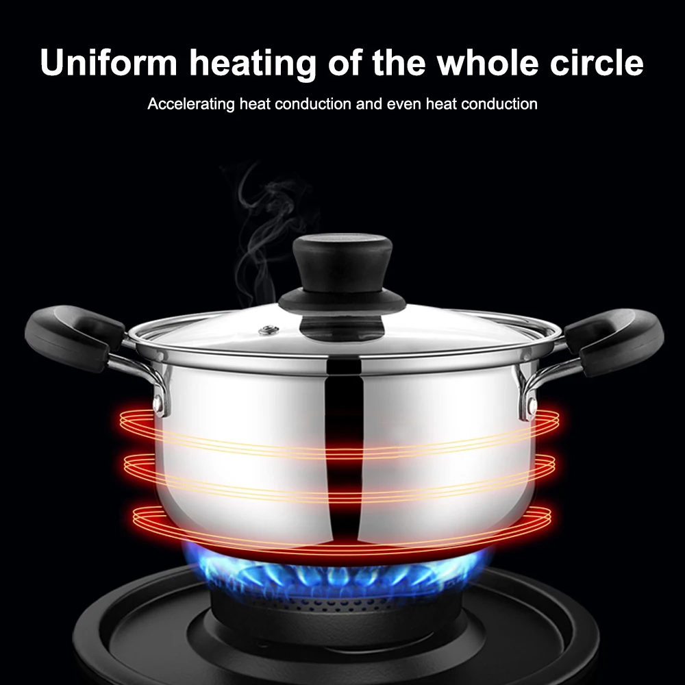 Кастрюля для супа с одним дном 1 шт. кастрюля антипригарной ручкой кухонная