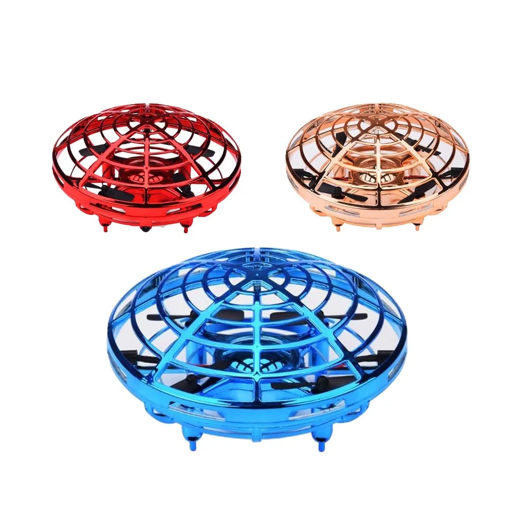 Mini UFO Drone Rc Quadcopter Flying Helicopter Magic Hand UFO Ball Aircraft Sensing Induction Drone Kids Electric Electronic Toy