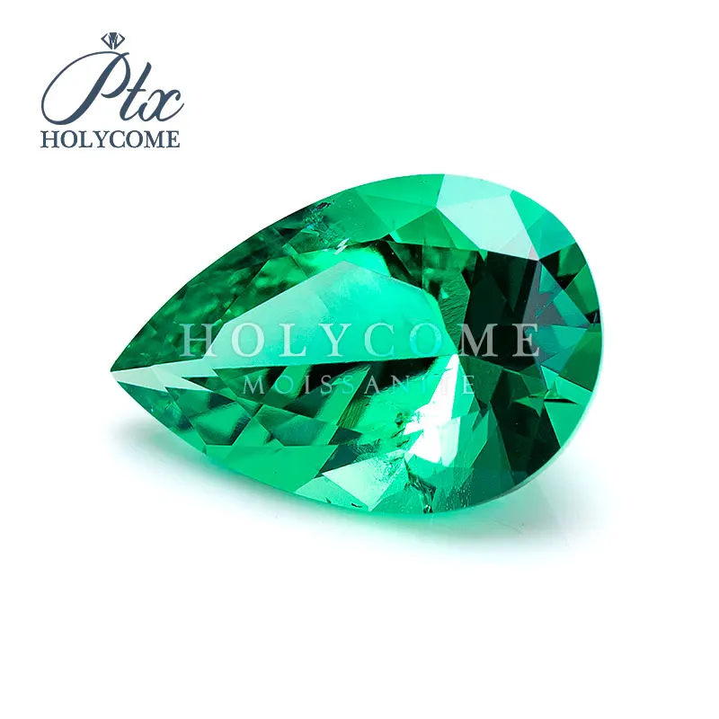 Кольцо Holycome зеленое кольцо с муассанитом 3 Х5 мм | Украшения и аксессуары