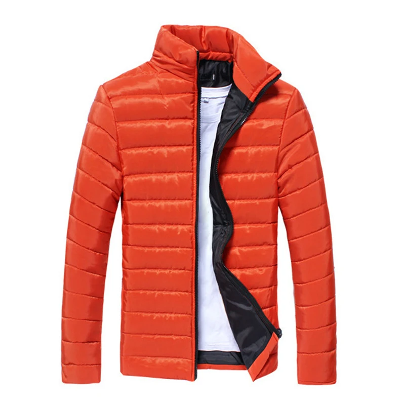 Мужская зимняя теплая куртка на утином пуху пуховое пальто верхняя одежда молнии