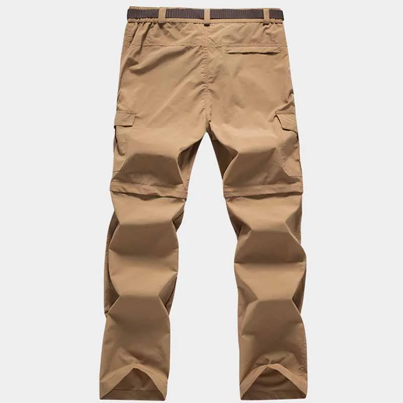 Мужские горные походные брюки легкие быстросохнущие трансформеры для отдыха на