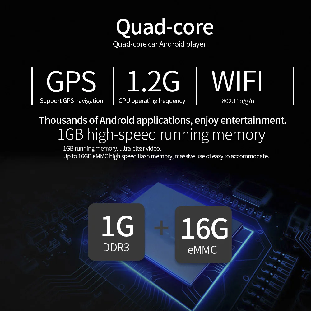 6 2-дюймовый Android Автомобильный GPS навигатор 2 Din Авторадио универсальный