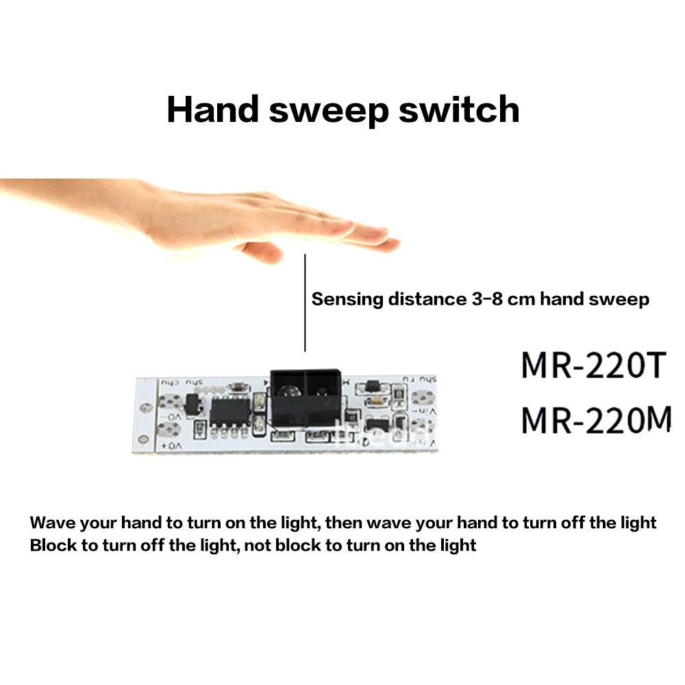 

New DC 12-24V PIR Motion Sensor Switch Module Capacitive Touch Sensor Switch Finger Hand Sweep Sensor Smart Switch Module