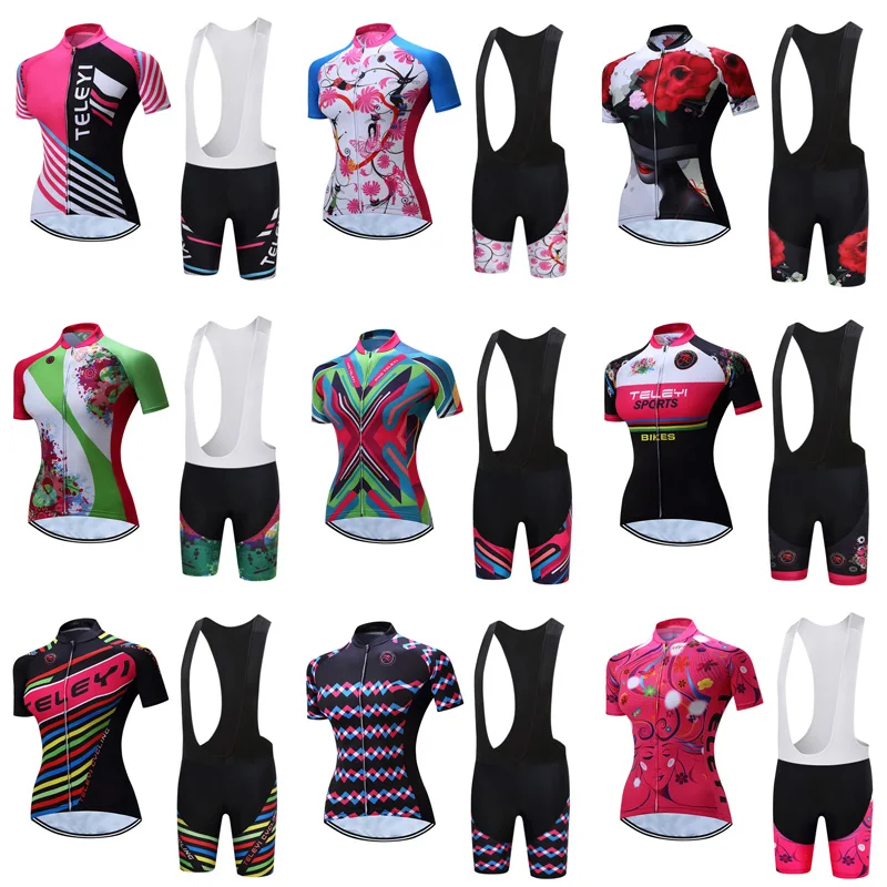 Женский трикотажный комплект одежды для велоспорта горных велосипедов в стиле
