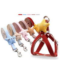 five pointed star puppet puppet flat rope pet tractionchest strap plaid chain small and medium sized dog fashionable dog
