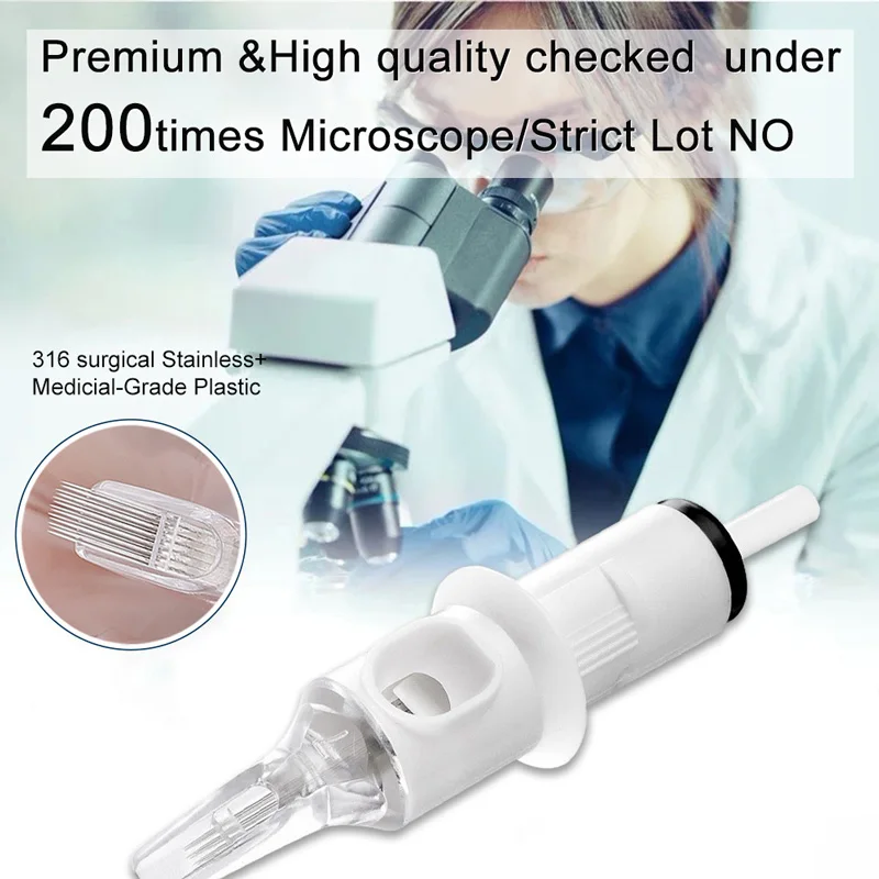 60 шт. татуировки RoundMagnum RM макияж картридж иглы подходит для машины приспособления