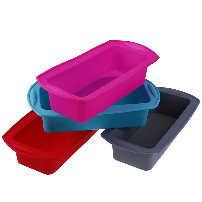 Rectangle Silicone Cake Mold DIY Bakeware Fondant Muffin Chocolate Moulds Dish Cupcake Molds Tools | Дом и сад