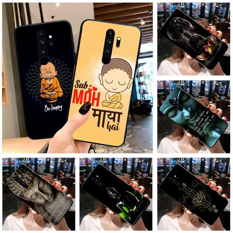 Be Happy Little Buddha чехол для телефона Redmi Note 9 8 8T 8A 7 6 6A Go Pro Max K20 K30 Pro|Бамперы| |