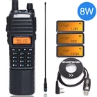 Портативная рация Baofeng UV-82 8 Вт uv82 Двухдиапазонная с антенной и программным кабелем, дальность действия 10 км, УФ 82, для охоты, походов