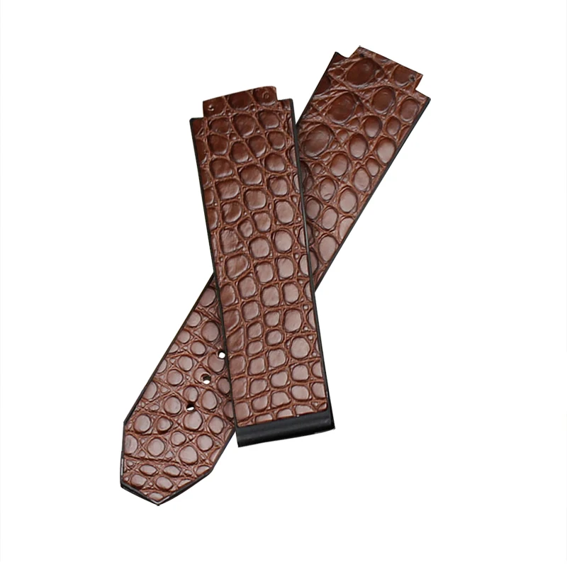 Аксессуары для часов ручной работы из натуральной кожи аллигатора ремешок bigbang 25