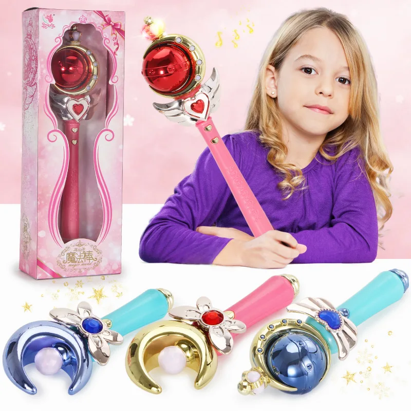 

Волшебная палочка для девочек, игрушка для игр, волшебная палочка с подсветкой, обучающая игрушка для косплея, светящаяся палочка для детей,...