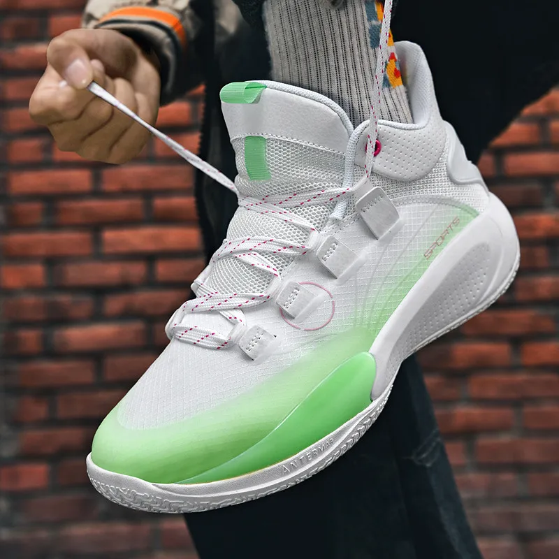 Professional Men Basketball Shoes High Quality Brand Men's Sport Shoes Purple High Top Sneakers Man Couple zapatillas baloncesto