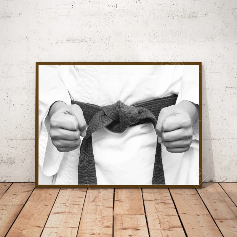 

1 Pieces Karate Kimono Fighter Sport Fists Posters and Prints Canvas Wall Art Picture Kids Room Decor PaintingNo Frame