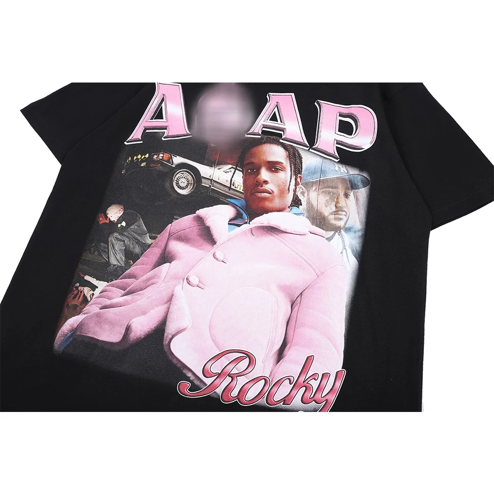 

Cool Tees T- Shirts Funny Portrait Graphic Aesthetics Short Sleeve Tops Tees Casual Loose Couple T-Shirt Summer New