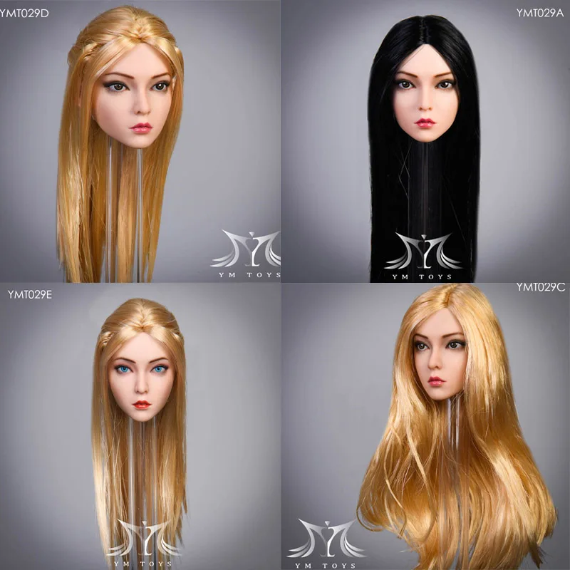YMTOYS YMT029 1/6 Женская фигурка резьба по голове подходит для тела 12 дюймов Suntan - купить
