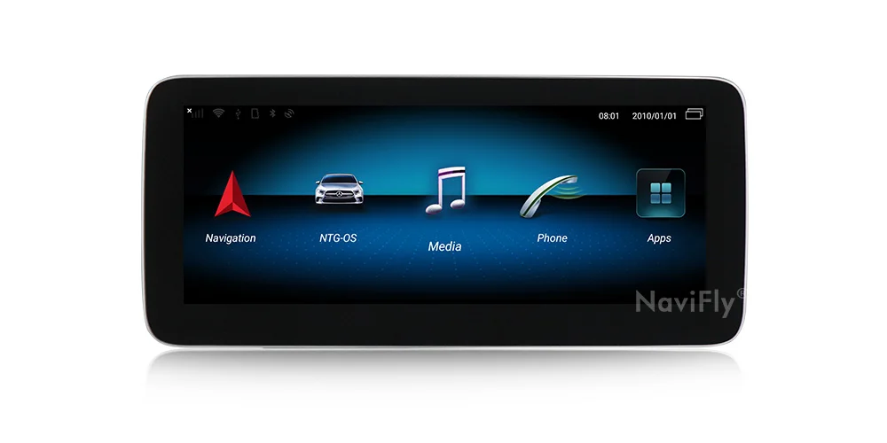 NaviFly Автомобильный мультимедийный плеер для Mercedes benz A/CLA/GLA класс X156 2013- NTG 4,5 Android 9,0 авто gps навигация wifi ips