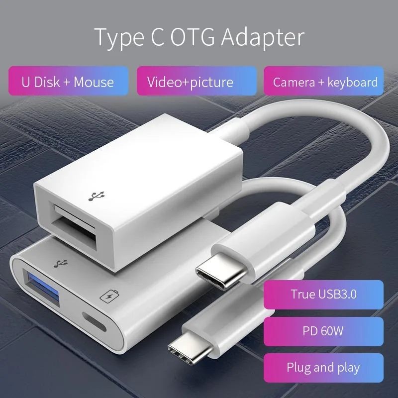 

Suitable for Xiaomi Huawei OTG data cable Type-c adapter true usb 3.0 Android mobile phone computer U disk connection converter