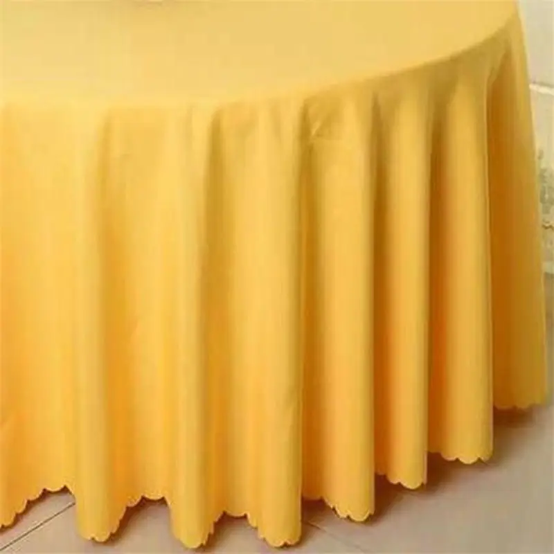 Круглая скатерть Роскошная атласная Скатерть из полиэстера маслостойкая для