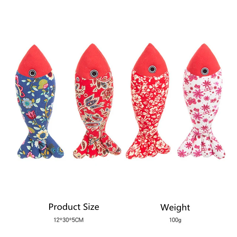 

New Pet Funny Cute Little Fish Pillow Cat Toy with Cat Mint Grinding Claw Bite Funny Cat Sleeping Pillow Pet Supply Pet Product