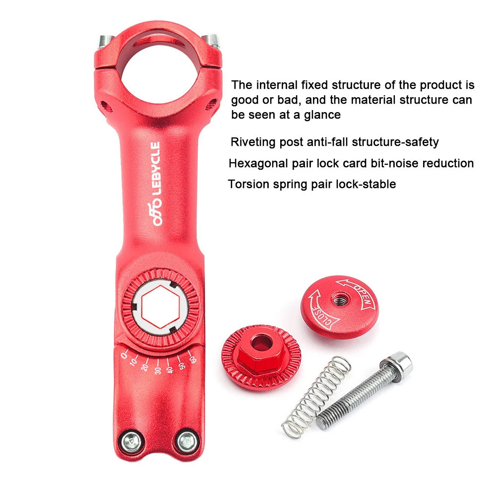 MTB велосипедный стержень из алюминиевого сплава с регулируемым углом наклона