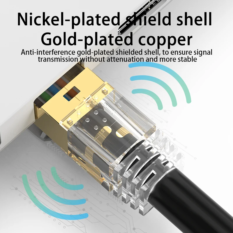 CAT8 RJ45 разъем 8P8C модульный Ethernet-кабель позолоченный FTP-разъем для кабеля Lan |