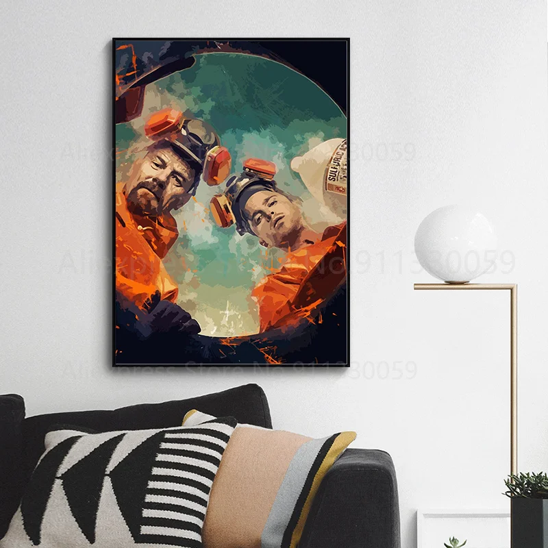 Jesse Pinkman Гейзенберг Уолтер Уайт картина из фильма во все тяжкие холсты