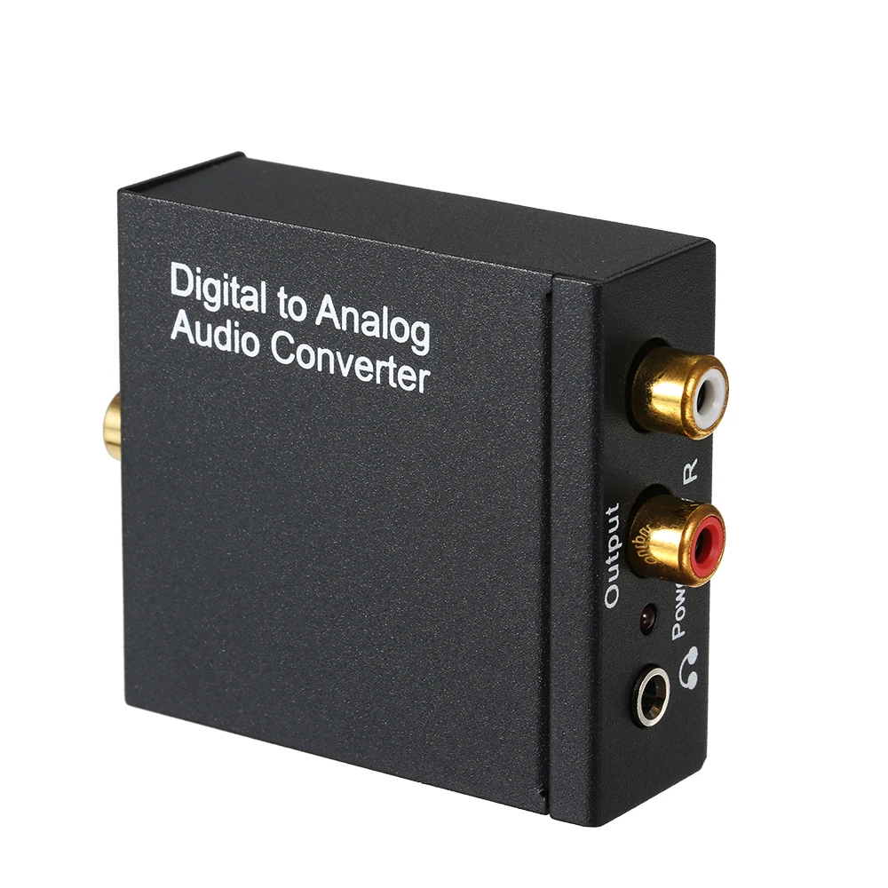 Коаксиальный вход аналогового RCA L/R и AUX 3 5 мм Джек преобразователь аудиосигнала