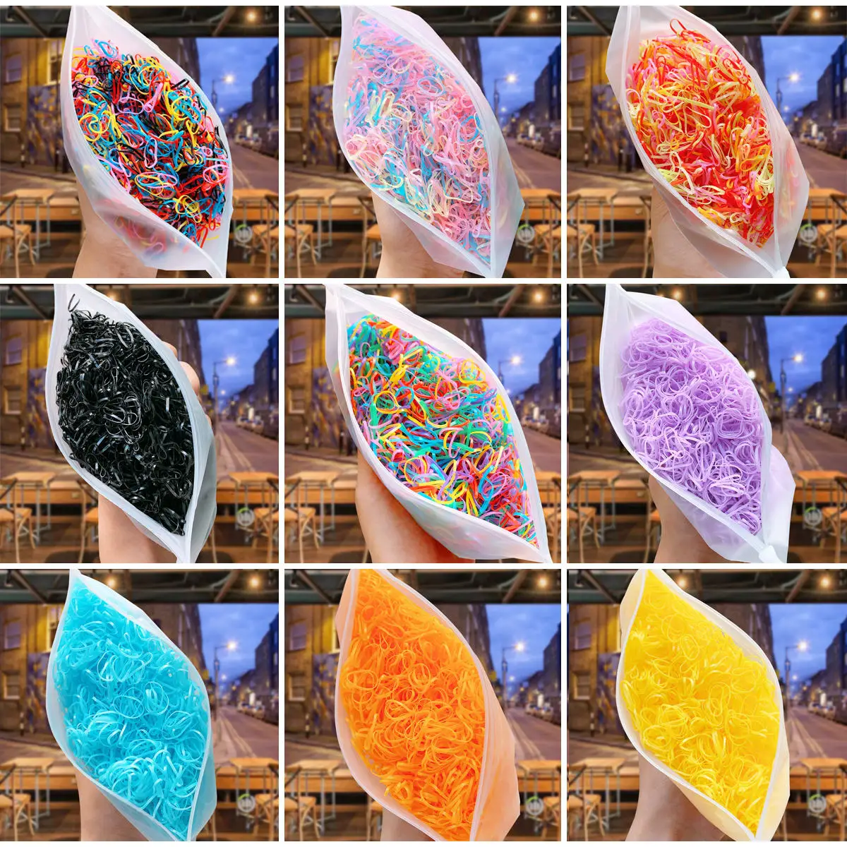 Резинки для волос одноразовые девочек 4000 шт.|Аксессуары девочек| |