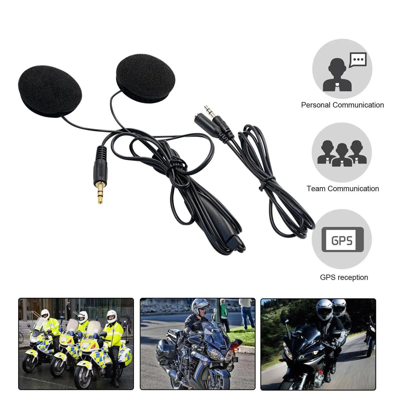 

Universal Hands-free Motorcycle Helmet Headset Speakers Music Stereo Earphone Headphone MP3 Speaker