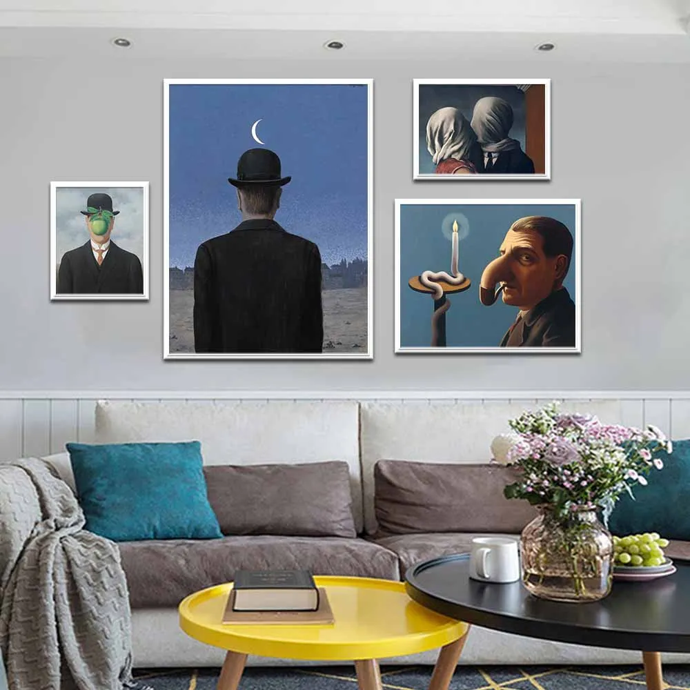 

Fun Surrealistic Abstract Painting Wall Prints Vintage Painting Wall Picture Bathroom Living Room Decor Wall Decor cuadros