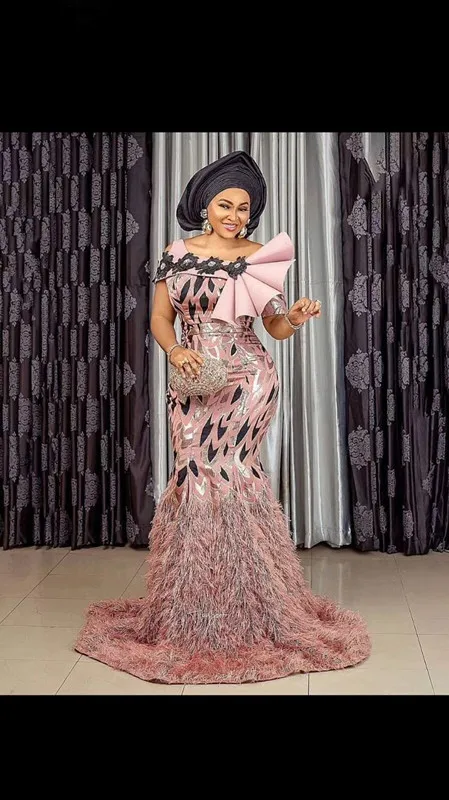 Розовый Хорошее качество парча кружева кисточкой африканская кружевная ткань