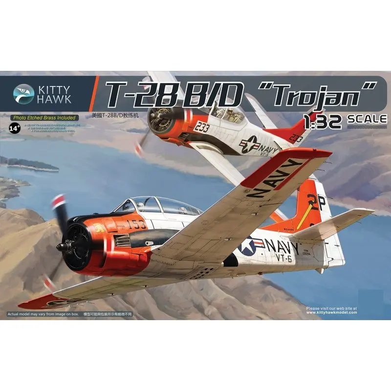 Kitty Hawk KH32014 1/32 T 28B/D &quotТроян&quot набор моделей|Наборы для сборки моделей| |