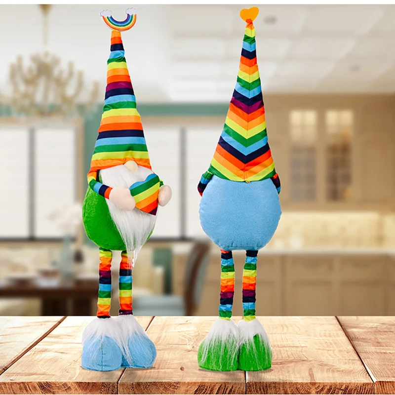 

Gay Pride Rainbow retractable doll fairy Rudolph Faceless Decor Gift Plush Doll