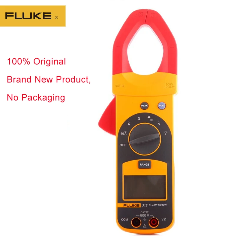 Оригинальный цифровой клещи Fluke 312 измеритель тока и напряжения тестер