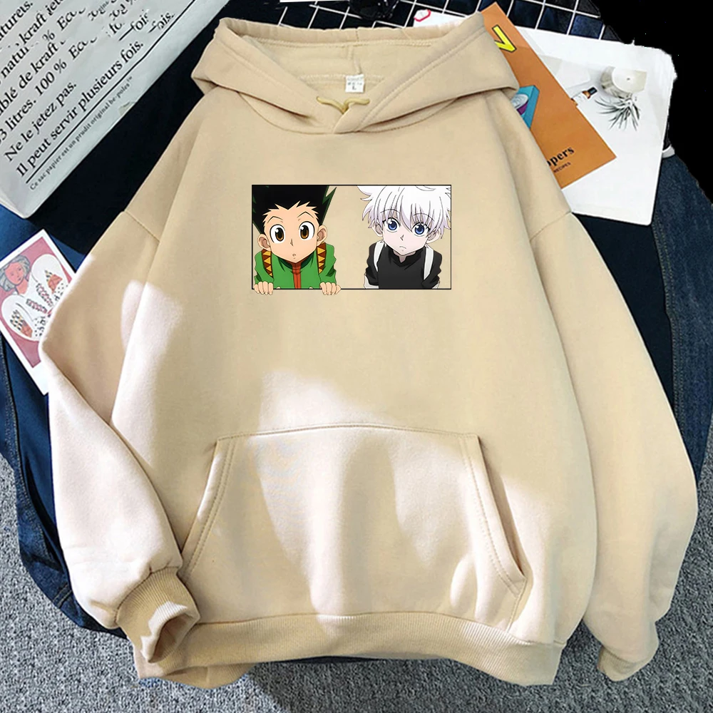 

Hunter X Hunter Anime Hoodie Killua Printing Sweatshirt Gon Cosplay Women Harajuku Pullovers Oversized Streetwear Tops Sudaderas