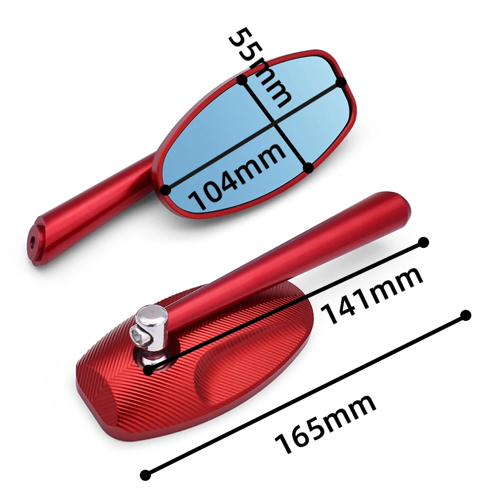 

Newest Motorcycle Rear View Mirror CNC Moto Side Mirrors Billet Aluminum For YAMAHA fjr1300 fz1 fz600 trx850 fzr400 fazer xjr400