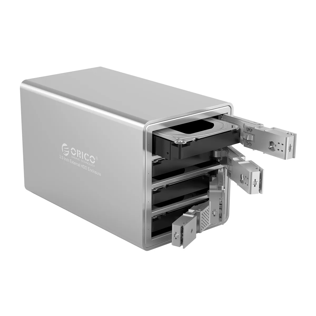 ORICO 4 Bay 3,5 ''USB3.0 HDD док-станция с 150 Вт внутренний адаптер питания Поддержка 64 ТБ UASP алюминиевый SATA для USB 3,0 HDD Чехол