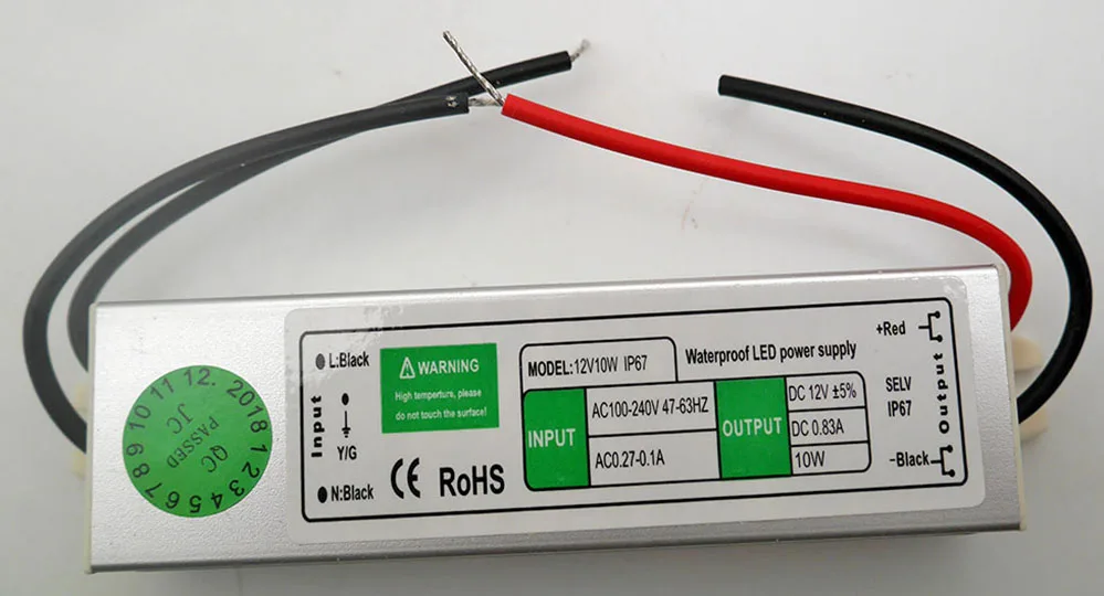 DC12V 24В 10 Вт/15 Вт/20 Вт/30 Вт/36/45 W/50 W/150 W Светодиодный Питание адаптер Водонепроницаемый IP67 Светодиодный драйвер Трансформатор для светодиодные ленты светильник
