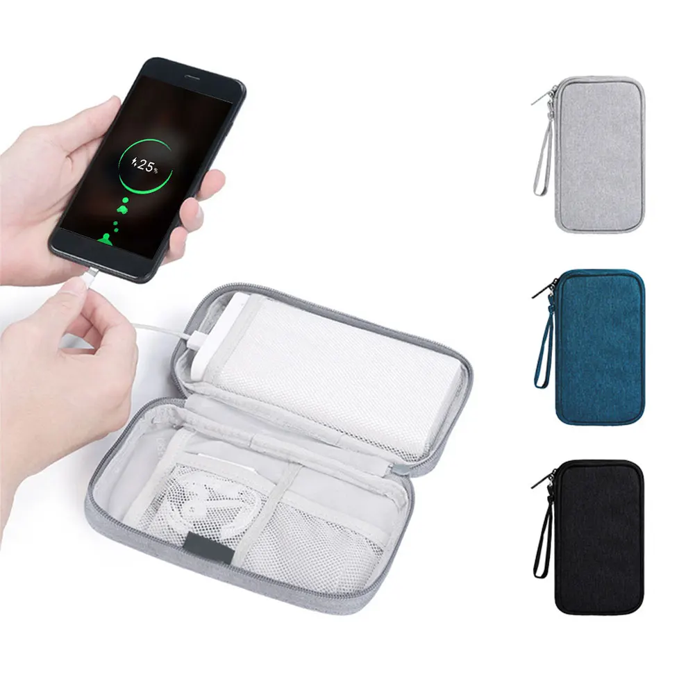 

Digital Storage Bag Electronic Accessories Organizer Travel Digital Accessories Storage Bag for Romance/Xiaomi Power Bank