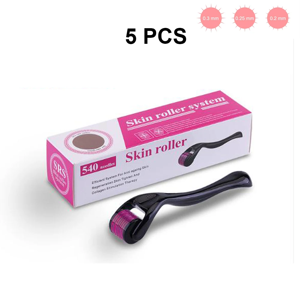 

Derma Roller Cosmetic Instrument Face Microneedle Roller Micro DRS 540 Needles Beauty Tool Titanium Dermaroller Treatment