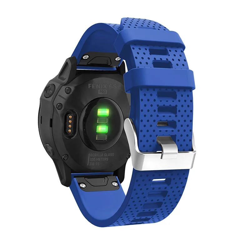 20 22 26 мм для Garmin Fenix 6S 6 6X Pro 5S 5 5X Plus удобный силиконовый ремешок смарт-аксессуары быстросъемный ремешок для часов