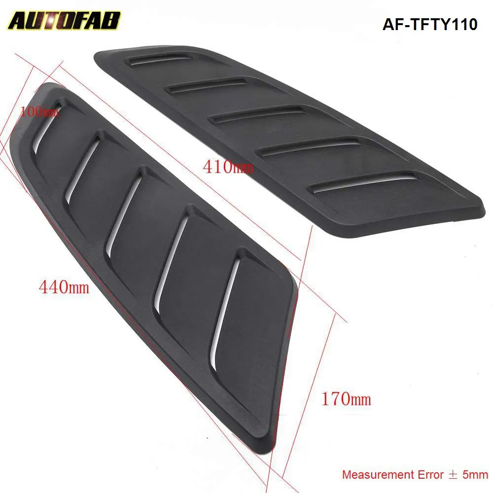 AUTOFAB Universal ABS Car Hoods Vents Bonnet Cover Cold Air Flow Intake Louvers Hood Kit 2pcs AF-TFTY110 | Автомобили и мотоциклы