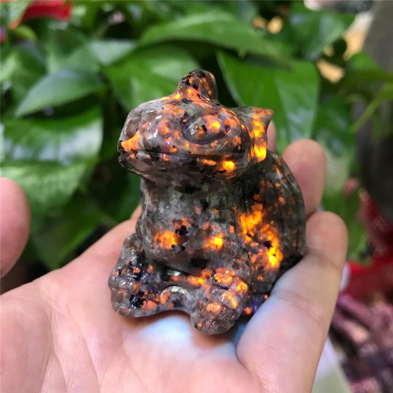 

Natural Yooperlite Hand Carved Doll Dragon Crystal Chakra Energy Wicca Crystals and Stones Healing Spiritual Witchcraft