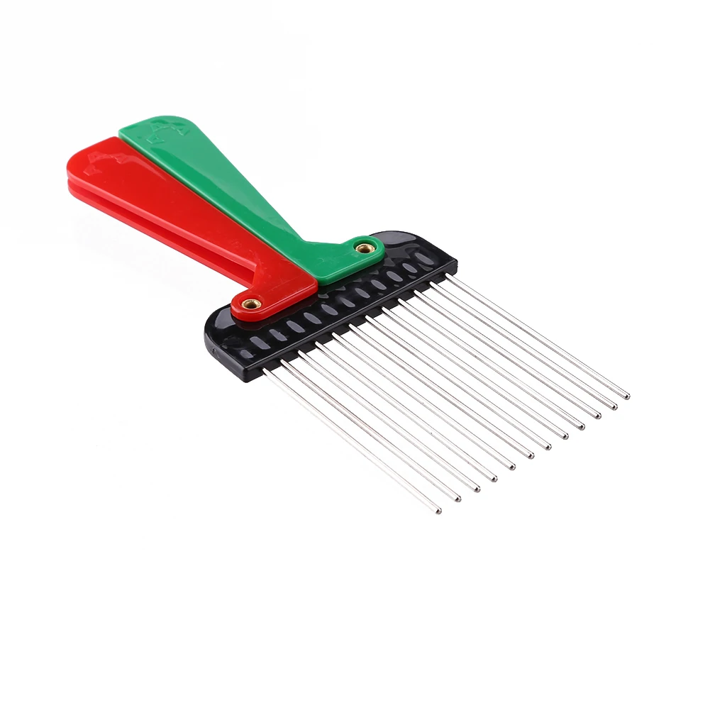 Складная MetalWide зубы парикмахерская расческа афро волосы Стиль Палочки гребень