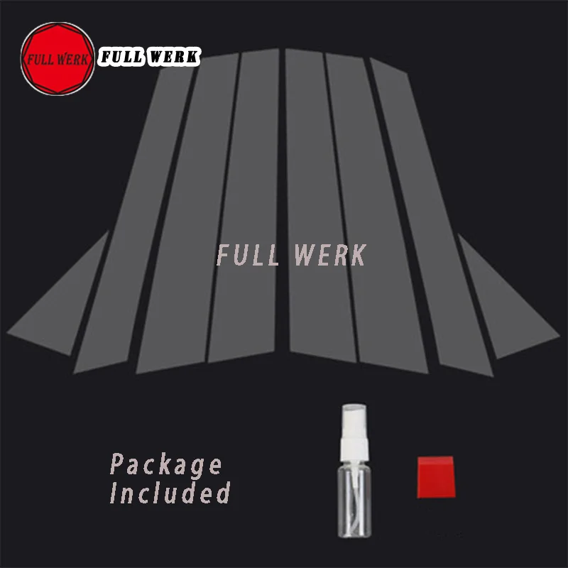 8 шт./компл. ТПУ наклейка на среднюю колонку автомобиля защитная пленка для Touareg 19