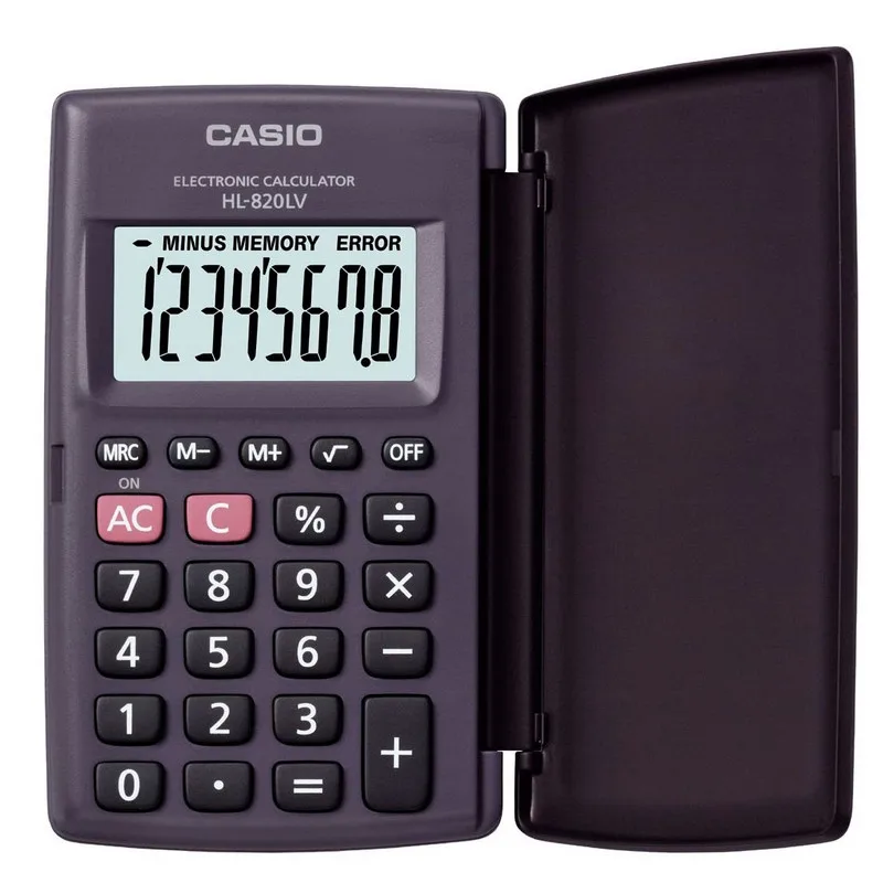 Калькулятор карманный Casio HL820LV 8 разрядный HL 820LV BK S GH 35384|Калькуляторы| |