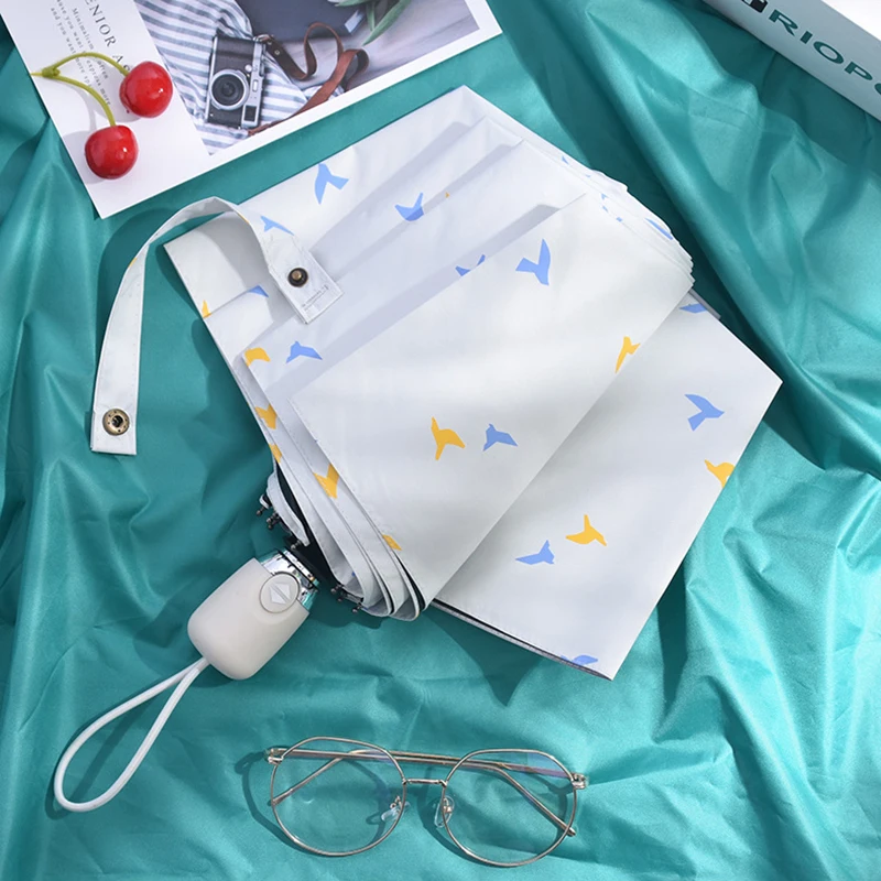 Портативный 8-костный трехскладной зонт 4 стиля новый цвет самооткрывающийся