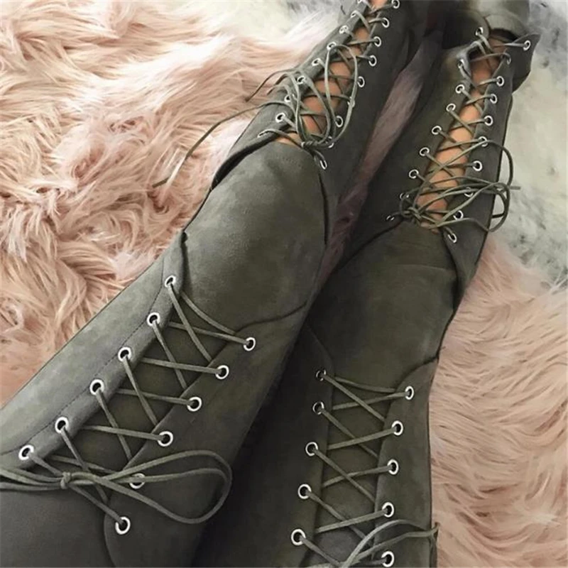 Новые женские сексуальные бандажные леггинсы брюки на шнуровке замшевые кожаные